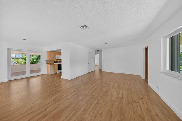 Empty room, Interior, Kitchen, Wood Texture Flooring
