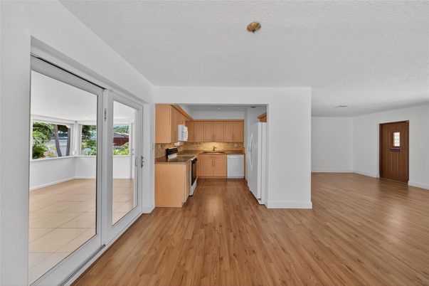 Interior, Kitchen, Wood Texture Flooring