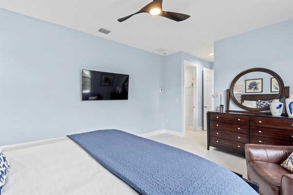 Bedroom, Interior, Recessed Lighting