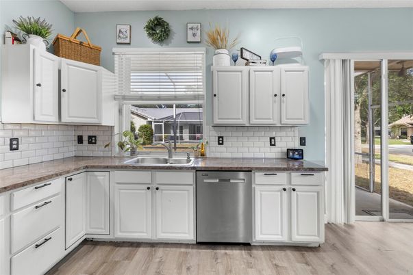 Interior, Kitchen, Wood Texture Flooring