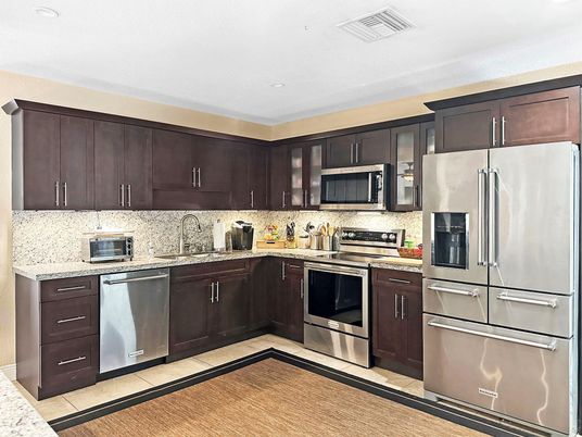 Interior, Kitchen, Recessed Lighting, Stainless Steel Appliances