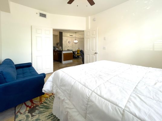 Bedroom, Interior, Pendant Lights
