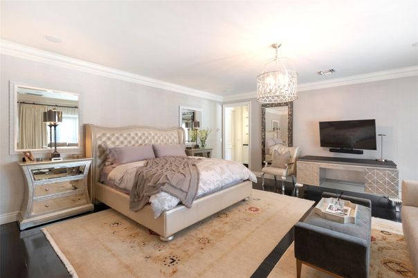 Bedroom, Chandelier, Interior