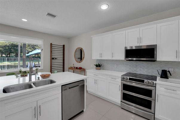 Interior, Kitchen, Recessed Lighting, Stainless Steel Appliances