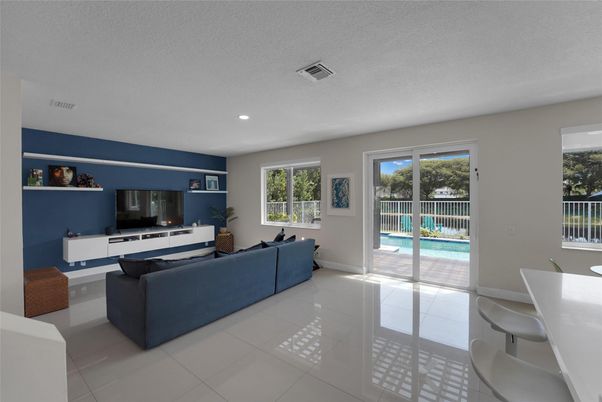 Interior, Living room, Recessed Lighting