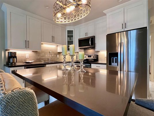Interior, Kitchen, Pendant Lights, Stainless Steel Appliances