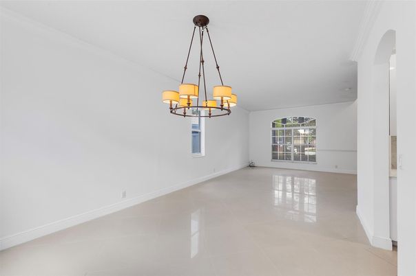 Chandelier, Empty room, Interior