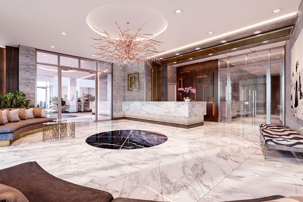 Interior, Marble, Recessed Lighting