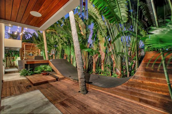 Exterior, Wood Texture Flooring
