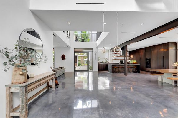 Interior, Kitchen, Pendant Lights, Recessed Lighting, Wooden Walls