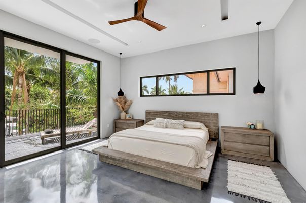 Bedroom, Interior, Pendant Lights, Recessed Lighting