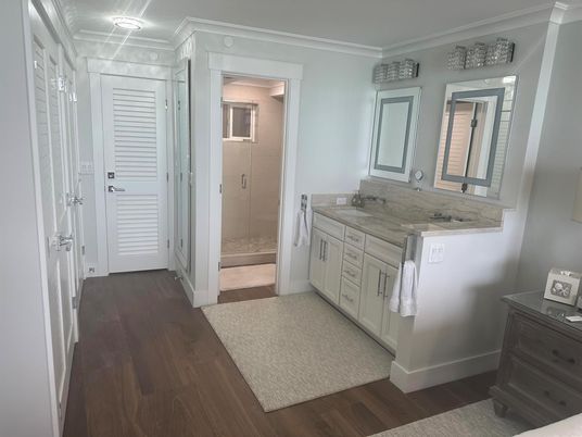 Bathroom, Interior, Wood Texture Flooring