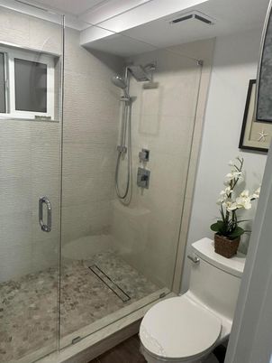 Bathroom, Glass Shower, Interior