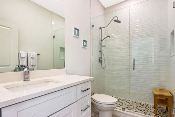 Bathroom, Glass Shower, Interior