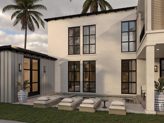 Exterior, Facade, Modern