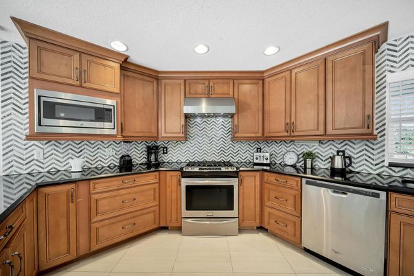 Interior, Kitchen, Recessed Lighting, Stainless Steel Appliances