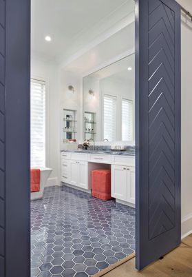 Bathroom, Interior, Recessed Lighting