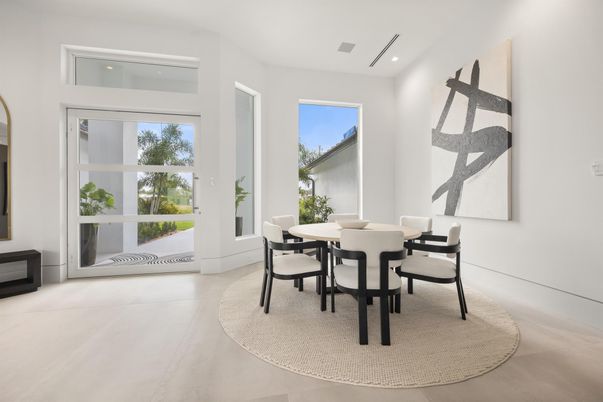 Dining room, Interior, Recessed Lighting