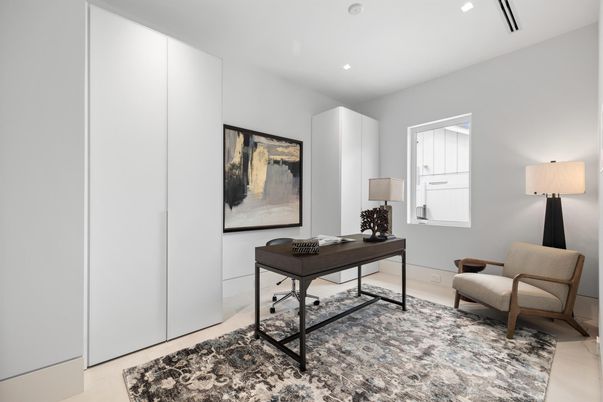 Home Office, Interior, Recessed Lighting