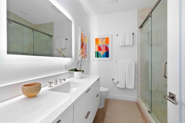 Bathroom, Glass Shower, Interior