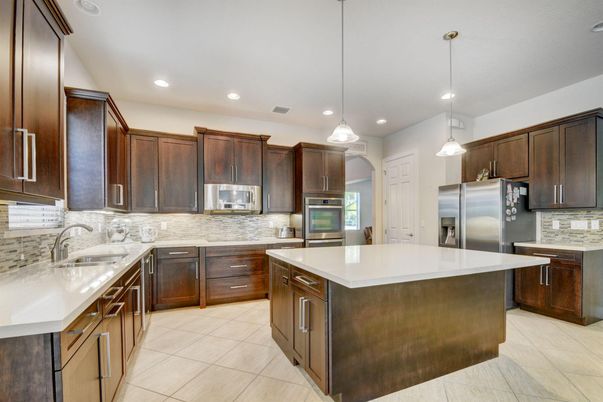 Interior, Kitchen, Pendant Lights, Recessed Lighting, Stainless Steel Appliances