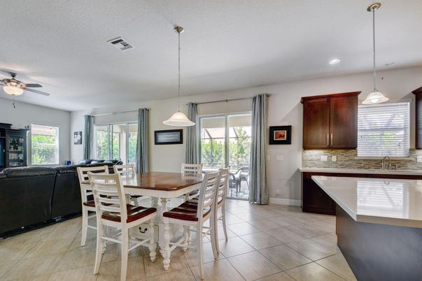 Dining room, Interior, Kitchen, Pendant Lights, Recessed Lighting