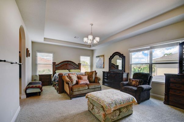 Bedroom, Chandelier, Interior