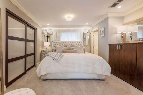 Bedroom, Interior, Recessed Lighting