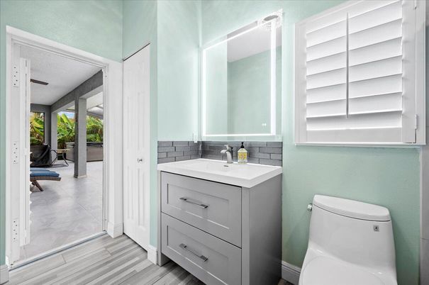 Bathroom, Interior, Wood Texture Flooring