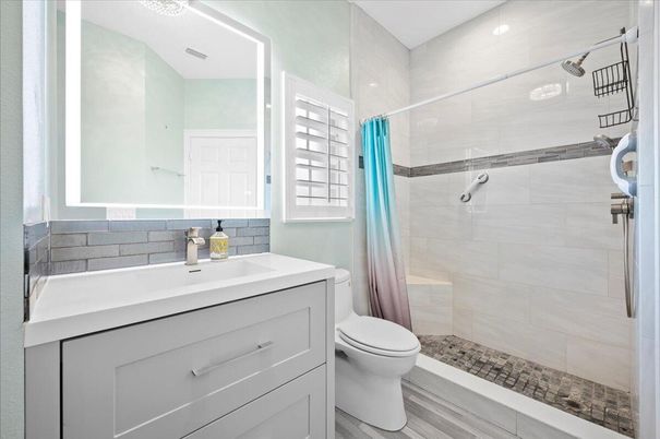 Bathroom, Glass Shower, Interior