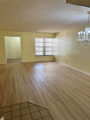 Chandelier, Empty room, Interior, Wood Texture Flooring