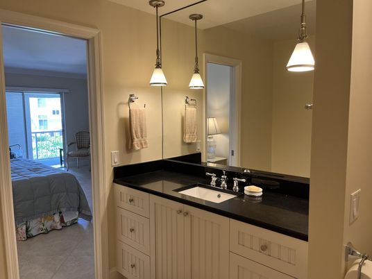 Bathroom, Bedroom, Dual Sink Vanities, Interior, Pendant Lights