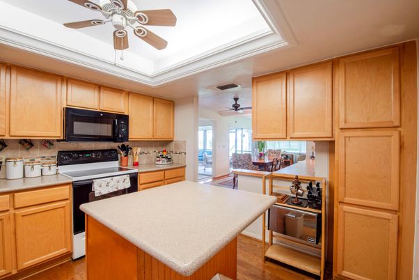Interior, Kitchen, Wood Texture Flooring