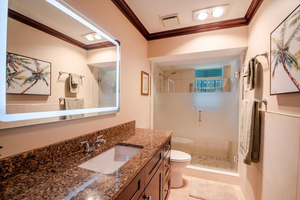 Bathroom, Glass Shower, Interior