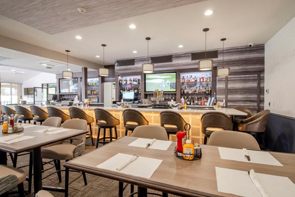 Dining room, Interior, Pendant Lights, Recessed Lighting, Wood Texture Flooring