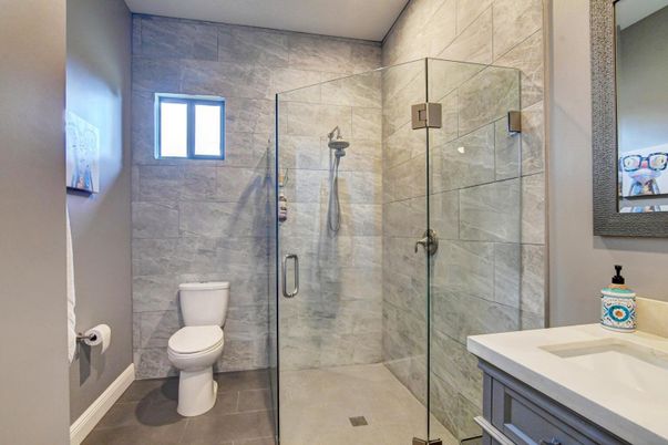 Bathroom, Glass Shower, Interior
