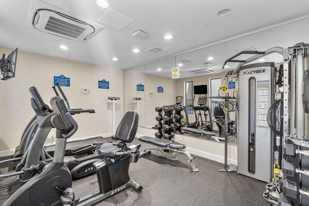 Fitness Equipment, Gym, Interior, Recessed Lighting