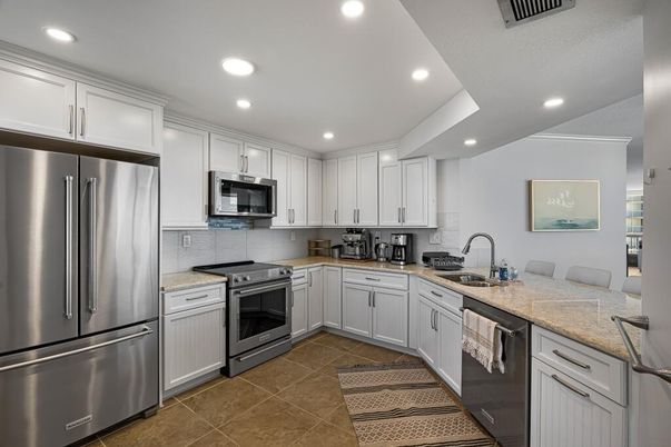 Interior, Kitchen, Recessed Lighting, Stainless Steel Appliances