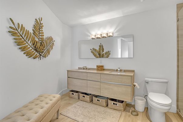 Bathroom, Interior, Wood Texture Flooring