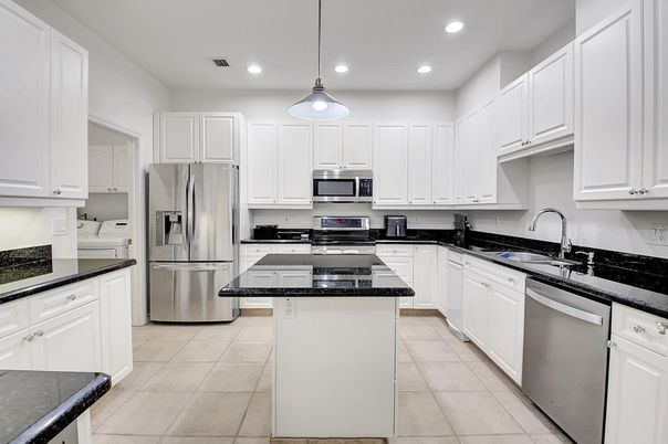 Interior, Kitchen, Pendant Lights, Recessed Lighting, Stainless Steel Appliances