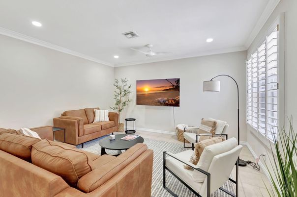 Interior, Living room, Recessed Lighting