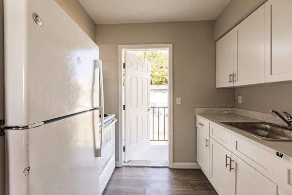 Interior, Kitchen, Wood Texture Flooring