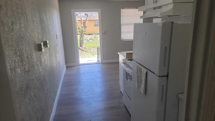Interior, Kitchen, Wood Texture Flooring