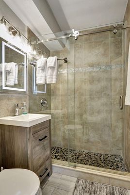 Bathroom, Glass Shower, Interior
