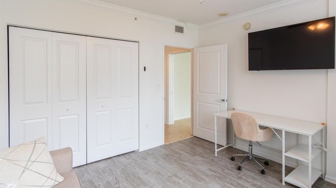 Home Office, Interior, Wood Texture Flooring
