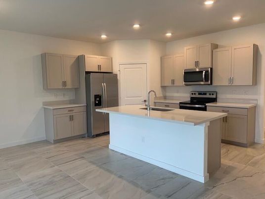 Interior, Kitchen, Recessed Lighting, Stainless Steel Appliances