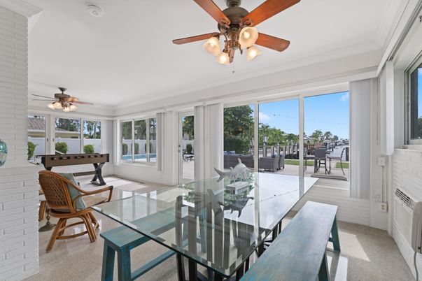 Dining room, Interior, Stone Walls, Sun Room