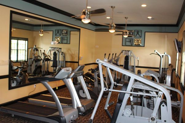 Fitness Equipment, Gym, Interior, Pendant Lights, Recessed Lighting