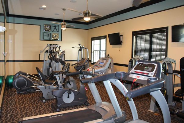 Fitness Equipment, Gym, Interior, Pendant Lights, Recessed Lighting
