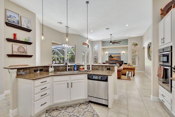 Interior, Kitchen, Living room, Pendant Lights, Recessed Lighting